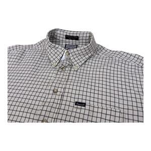Vintage Faconnable Albert Goldberg Men’s L Check Print Button Down Sport Shirt